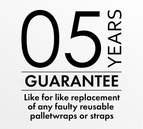 5 year guarantee icon for Cargowraps and straps