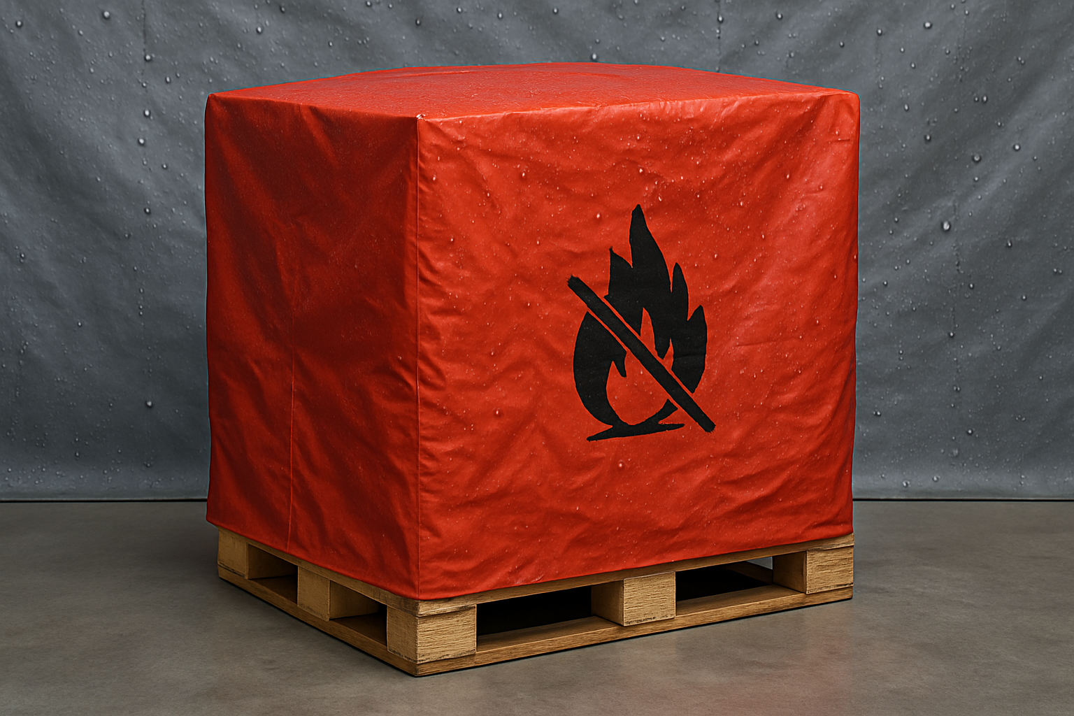 fire retardant waterproof pallet cover-3