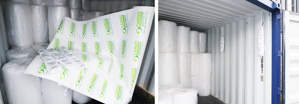 Cargowise website banner - multisorb and Cargo Absorbent in container