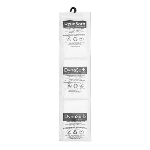 Container desiccant to remove condensation